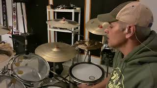 Steve Weiss Crashes, Meinl Crash, stacks and ride. Stagg hats and china TAMA acrylic kit.