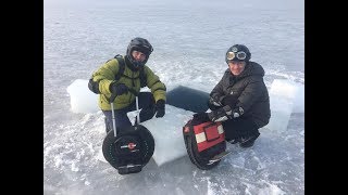 НА МОНОКОЛЕСАХ - ПО ЛЬДУ ВО ВЛАДИВОСТОКЕ (Остров РУССКИЙ)...