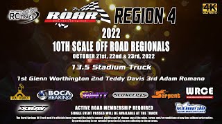 13.5 2WD Stadium Truck ROAR Region4 Off Road Regionals October 23, 2022