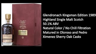 The Glendronach Kingsman edition 1989