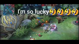 mobile legend lucky moments super lucky🤣🤣🤣😂😂❤