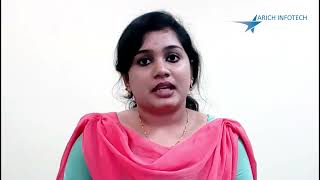 Arich InfoTech | Testimonial | Aishwarya