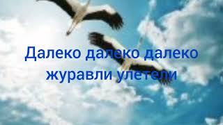 Далеко далеко далеко журавли улетли Русавук Песня Журавли