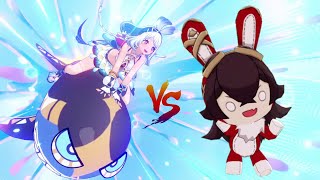 Mualani VS Baron Bunny DANCE-OFF across TEYVAT | Genshin Impact