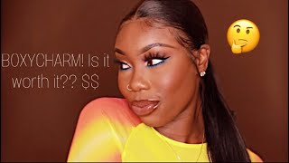 #24 BOXYCHARM PREMIUM AND REGULAR BOXES! IS IT WORTH IT? SPRING GLAM MAKEUP TUTORIAL