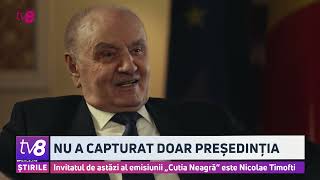 Nu a capturat doar Președinția. Invitatul de astăzi al emisiunii „Cutia Neagră” este Nicolae Timofti