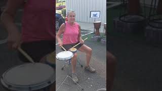 A little impromptu fun on the drum pad at the Gastonia Farmer’s Market July 2021.