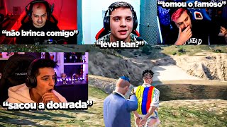 STREAMERS REAGINDO ao PAULINHO O LOKO LEVANDO PD do BOLTZ !!! GABE E LOUD CORINGA REAGINDO