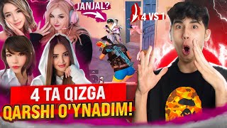 🤯4TA QIZGA QARSHI O’YNADIM😱- OXIRI JANJAL BILAN TUGADIMI 😳