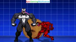 Venom And Carnage VS Pikachu And The Annoying Orange In A MUGEN Match / Battle / Fight