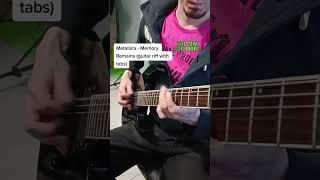 The Memory Remains - Metallica riff with tabs