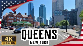 DRIVING in QUEENS, Astoria-Jackson Heights, New York, UNITED STATES I 4K 60fps