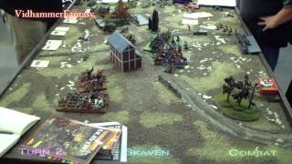 Warhammer Fantasy Batrep - 2999 Darkside Round1 Skaven vs Vampire Counts