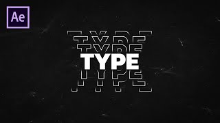 After Effects Tutorial - Typography Text Animation in After Effects