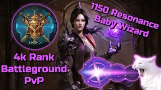 Battleground Push to Legend 4k Rating with 1150 Resonance Baby Wizard - Diablo Immortal PvP