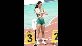 몸풀기 육상에 진심인 소녀 100m 허들 챔피언 ㄷㄷ