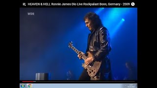 HEAVEN & HELL Ronnie James Dio Live Rockpalast Bonn, Germany - 2009