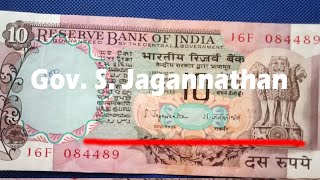 Governor. S Jagannathan - Rs.10/-