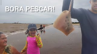 O MISTÉRIO DA ARRAIA I MARÉ ENCHENDO E A GENTE...#pescaria#beach#crab