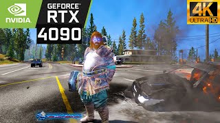 GTA 5 Thor God of war mod RTX 4090 24GB ( 4K Ultra Graphics RTX ON )