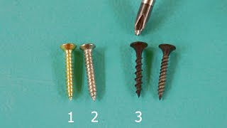 4 types of self-tapping screws ... 50,000 IQ