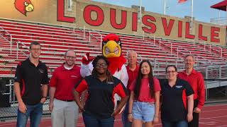 UofL 100 billion Nanometers Mascot Dash