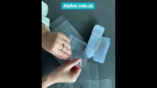 Clear PVC Favor Box Folding Instruction | Wedding Party Macaroon Gift Box#party #wedding #favorbox