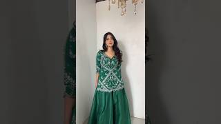 Pooja Sharma Sizzled in Green attire at Ravayan trailer launch #filmybuzz