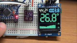 Mini weather station with BME280, ST7789 and Arduino