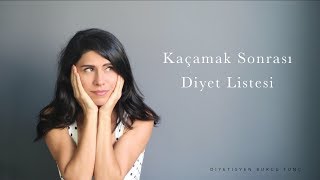 Bugün Ne Yedim ?  |  KAÇAMAK SONRASI DİYET LİSTESİ