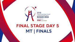 LIVE! | Day 10 | ITTF World Team Table Tennis Championships Finals Busan 2024 | CHN vs FRA (MT F)