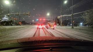 Night Driving in the Snow - Driving ASMR, No Talking, Just Snow to help you Sleep