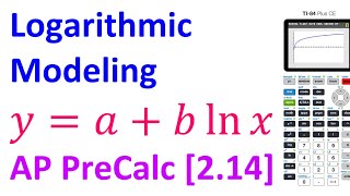 2.14D - Modeling Data with Logarithmic Functions [AP Precalculus]