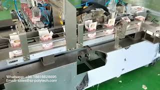 how the tea bags packed in carton box? tea bags carton packing machine with auto collating system