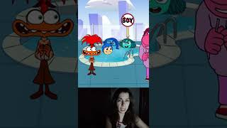 Pov Anxiety from Inside Out 2 won't let the boy's in the pool |TOONWICH STUDIOS REACTION VIDEOS|