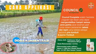 Cara Applikasi COUNCIL COMPLETE 300 SC