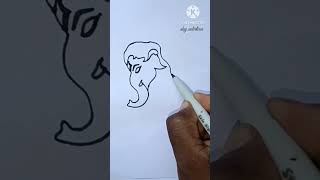 ganpati bappa Drawing 🚩#shorts #ganeshchaturthi #ytshorts #drawing #drawingforbeginners