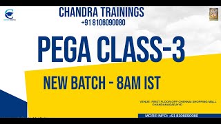 PEGA CLASS-3 || New Batch OCT 16 2024  || 6PM IST || Check Desc || Call +91 8106090080