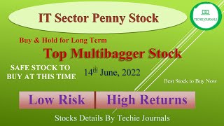 88 Rs IT Penny Stock | Guaranteed Next TCS | Best IT Stocks for Long Term Invest | Multibagger Share