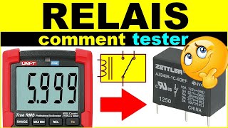 Comment tester un relais électronique électrique avec un multimètre - test a relay with a multimeter