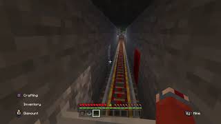 Minecraft. Riding the monorail (Underground route)