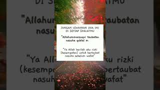 Baca ini selesai sholat