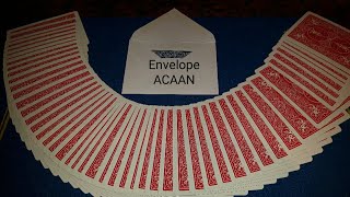 ACAAN prediction envelope. Gaffs/Gimmicks