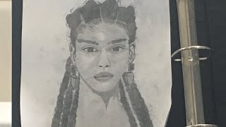 Watch me draw a girl with braids ✍️🎨