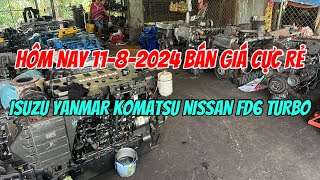 Bán Máy Nissan Fd6 175hp 2900rpm- Yanmar 4CH 3 Cò 6PH Isuzu 6BD1 Cực Rẻ 0966,435,335 A,Ẩn| Tâm Vlog