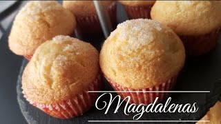 Magdalenas Caseras muy Esponjosas🧁| Truco Para Que Salga Con Copete| طريقة تحضير مادلين #dulcelaty