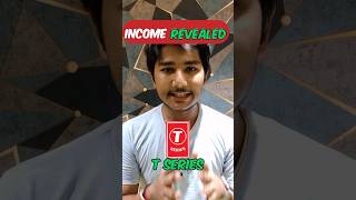 T series Income Revealed #shorts