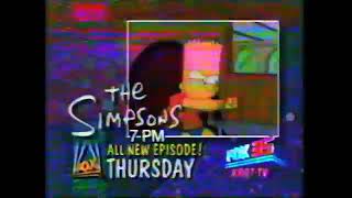 The Simpsons Fox Promo (1991): “Mr. Lisa Goes to Washington“ (S03E02) (10 second)