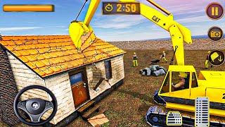 JCB Excavator Simulator Build City Roads & Highways  2024 - Android Gameplay