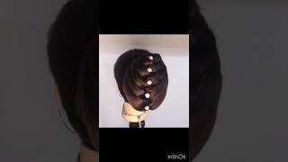 Claw with donut bun// Beautiful & Cute hairstyles  #longhairstyle #Hairstyletutorial #hairbun .